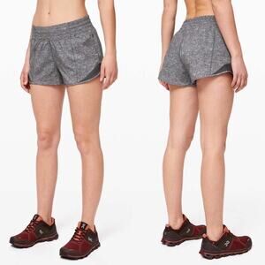 NWT Lululemon Hotty Hot HR Shorts 2.5" Sz 12 MBHL/HBLK